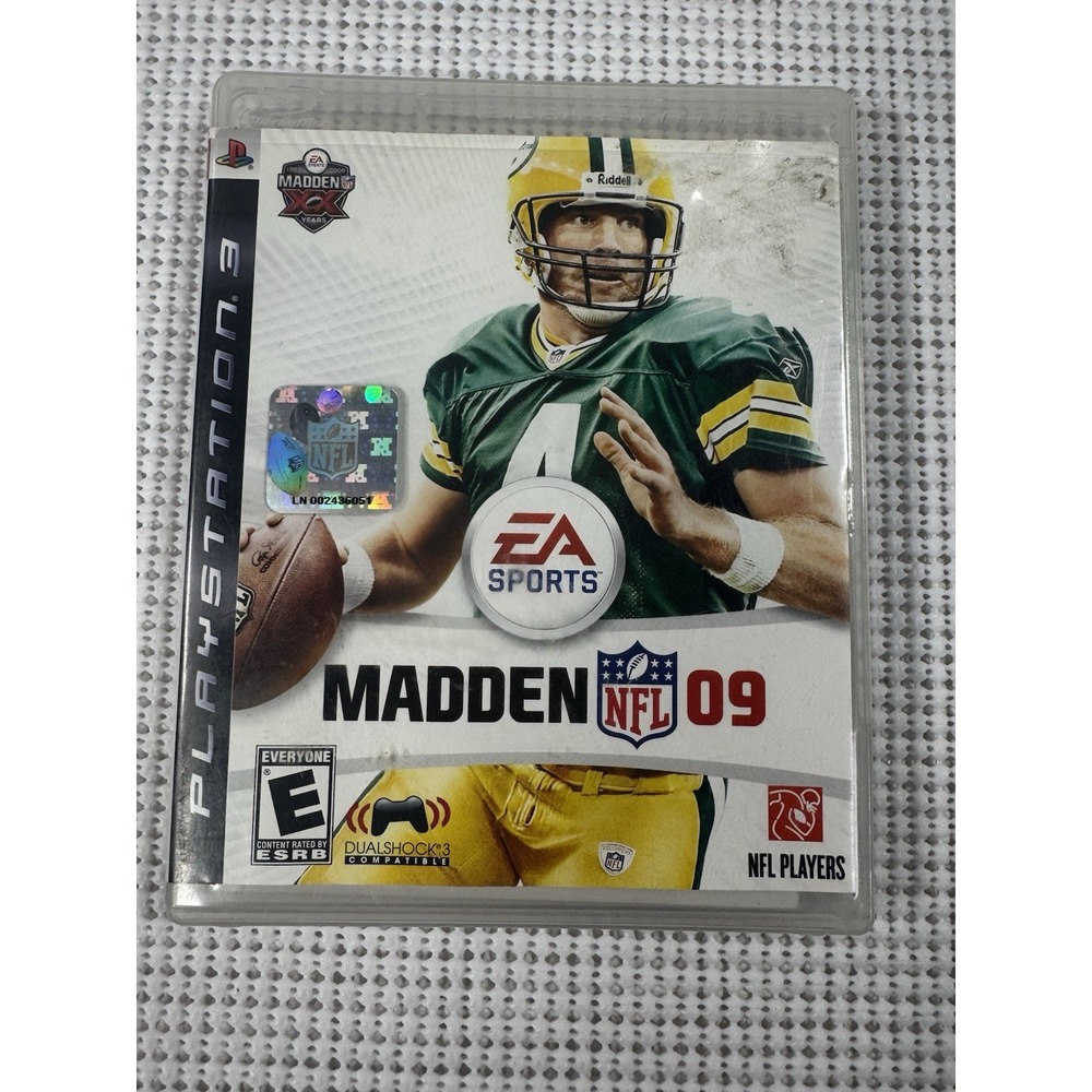 Madden NFL 09 Sony PlayStation 3 PS3 EA Sports 2008 Brett Favre Cover AS-IS